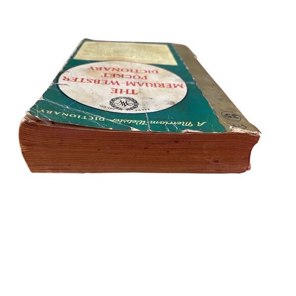 1958 The Mirriam Webster Pocket Dictionary English Language Paperback Book - Picture 7 of 13